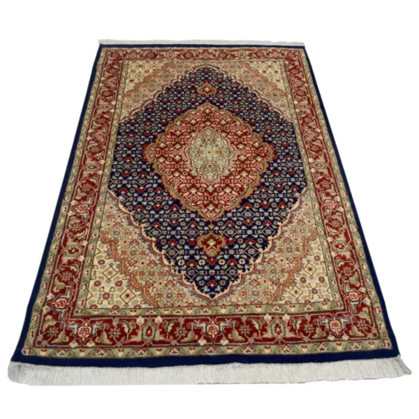 Handknotted Woolen Rustic Red Rugs - Image 3