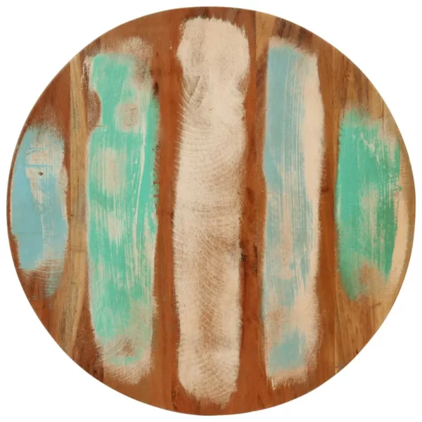Coffee Table 19.7"x13.8" Solid Wood Reclaimed and Steel - Image 3