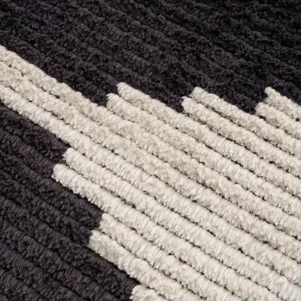 Black & Ivory Modern Area Rug - Image 2