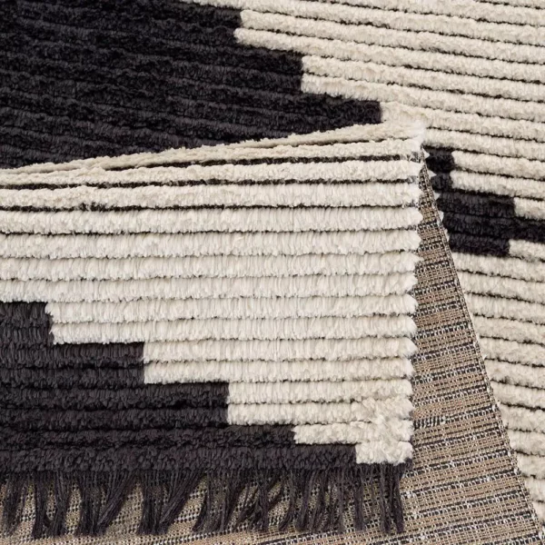 Black & Ivory Modern Area Rug - Image 3