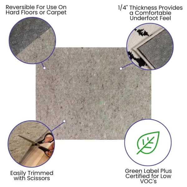 Slide-Stop Cushion Rug Pad - Image 4