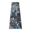 Blue Abstract Area Rug