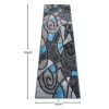 Blue Abstract Area Rug - Image 4