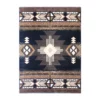 8' x 10' Black Traditional Southwestern Area Rug - Olefin Fibers