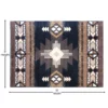 8' x 10' Black Traditional Southwestern Area Rug - Olefin Fibers - Image 4