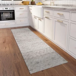 Yuma Taupe Transitional Southwest 2'3" x 7'6" Runner Rug Taupe AYU31