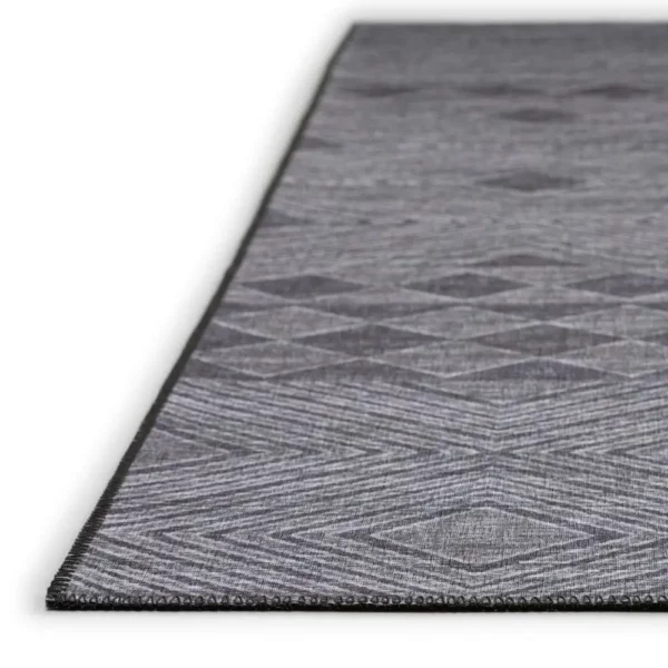 Yuma Gray Transitional Southwest 2'3" x 7'6" Runner Rug Gray AYU31 - Image 3