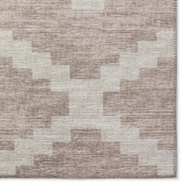 Yuma Tan Bohemian Southwest 2'3" x 7'6" Runner Rug Tan AYU39 - Image 2