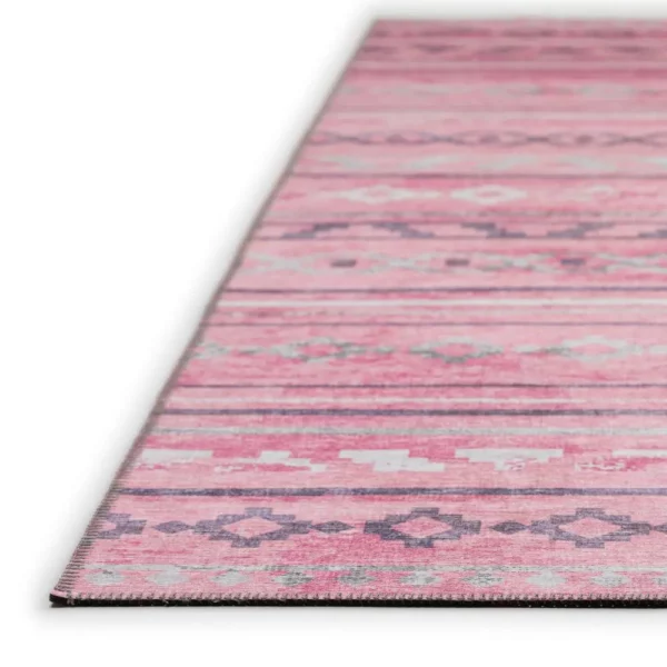 Yuma Pink Bohemian Southwest 2'3" x 7'6" Runner Rug Pink AYU40 - Image 3