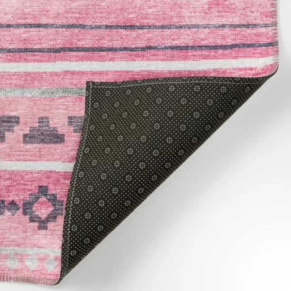 Yuma Pink Bohemian Southwest 2'3" x 7'6" Runner Rug Pink AYU40 - Image 4