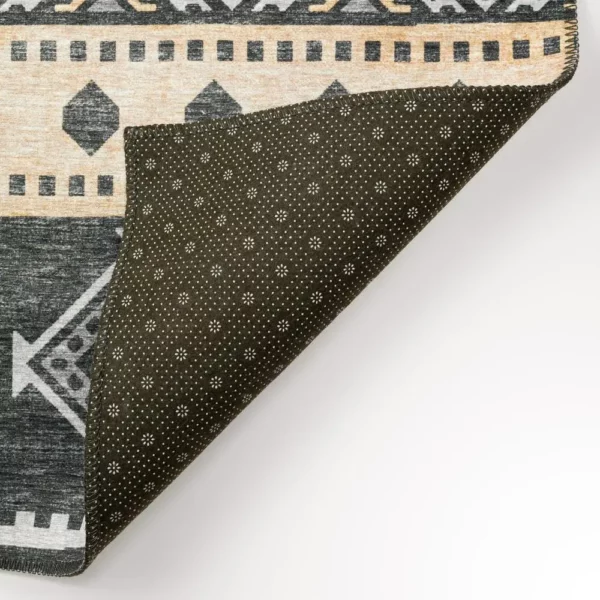 Yuma Gray Transitional Southwest 10' x 14' Area Rug Gray AYU42 - Image 4