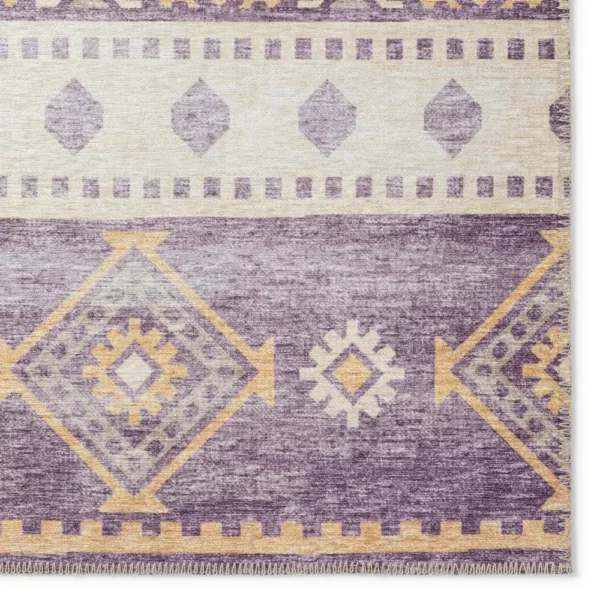 Yuma Purple Transitional Southwest 5' x 7'6" Area Rug Purple AYU42 - Image 2