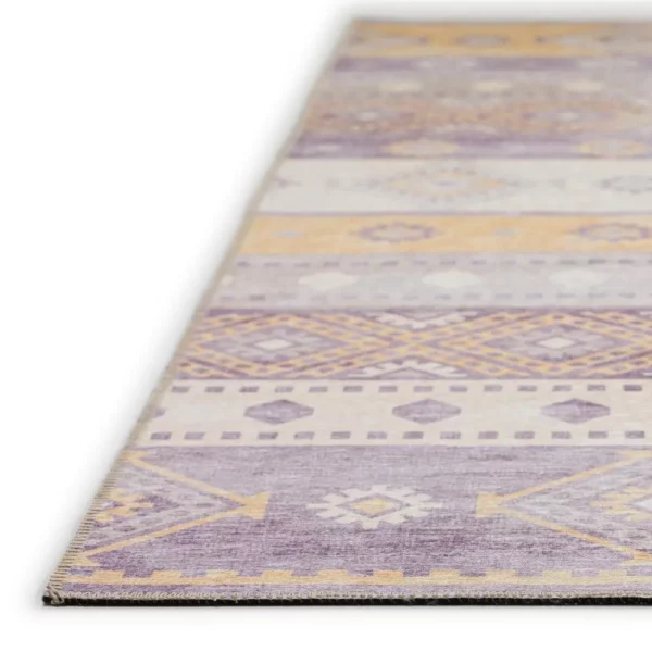Yuma Purple Transitional Southwest 5' x 7'6" Area Rug Purple AYU42 - Image 3