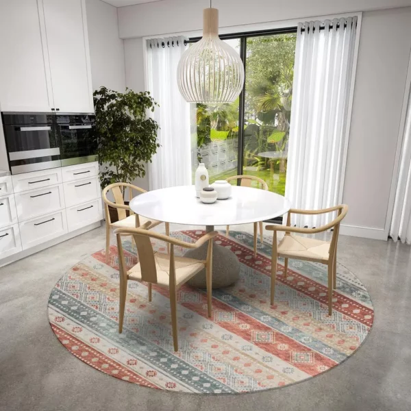 Yuma Desert Transitional Southwest 8' x 8' Area Rug Desert AYU42