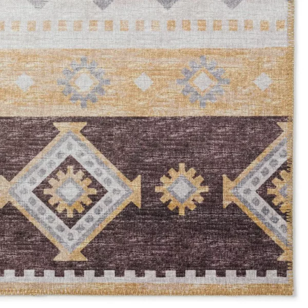 Yuma Gilded Transitional Southwest 8' x 10' Area Rug Gilded AYU42 - Image 2