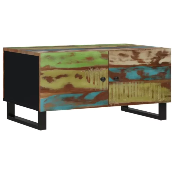 Solid Reclaimed & Engineered Wood Coffee Table - Image 11