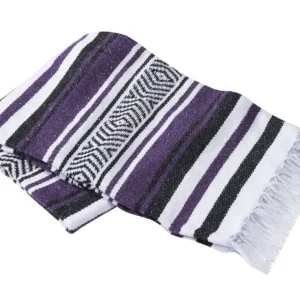 Hand woven yoga Blanket Striped