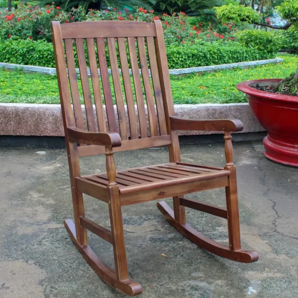 Outdoor Wood Porch Rocker - Image 2