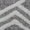 Geometric Grey Bath Rug 20x32 - Image 3