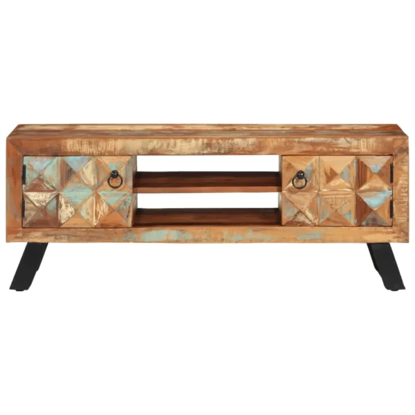 TV Stand 44.1"x11.8"x17.7" Solid Wood Reclaimed - Image 4
