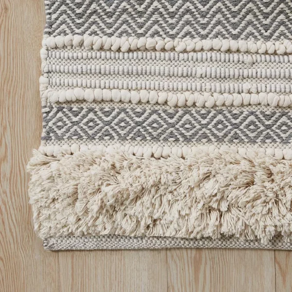 Woven Texture Stripe Bath Rug - Image 4