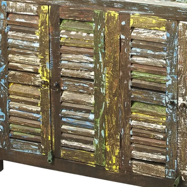"Haveli Reclaimed Wood Sideboard" - Image 8