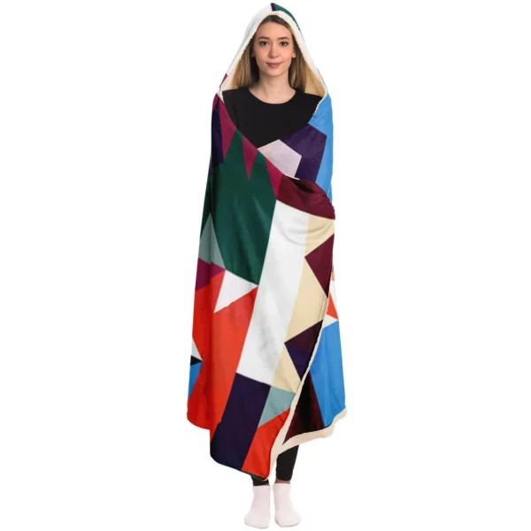 Beautiful pattern Hooded Blanket - Image 4
