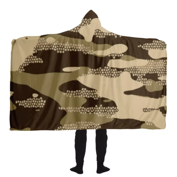 Desert Camouflage Hooded Blanket - Image 2