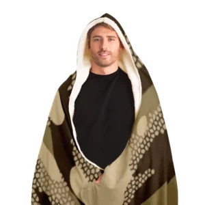 Desert Camouflage Hooded Blanket