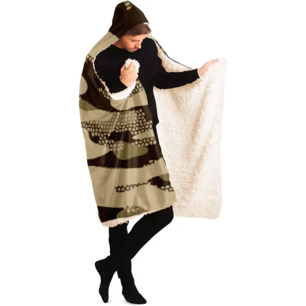 Desert Camouflage Hooded Blanket - Image 8