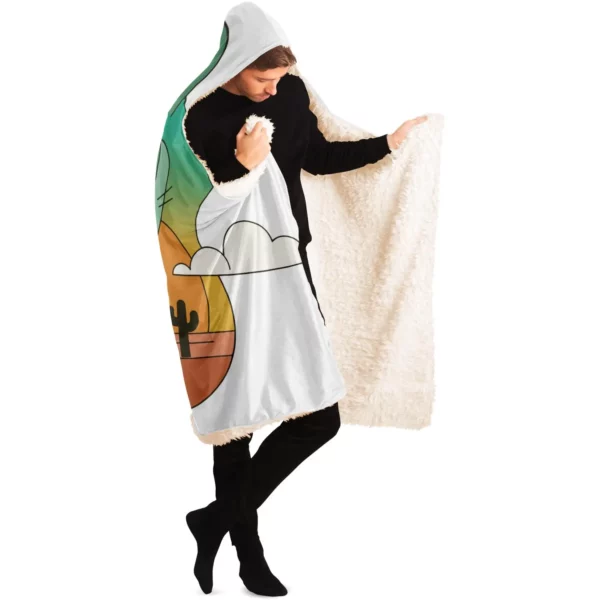 Deserted Route Hooded Blanket - Image 8