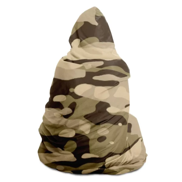 Desert Camouflage Pattern Hooded Blanket - Image 4