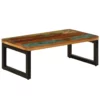 Coffee Table - Solid Reclaimed Wood and Steel - Image 12