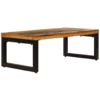 Coffee Table - Solid Reclaimed Wood and Steel - Image 13