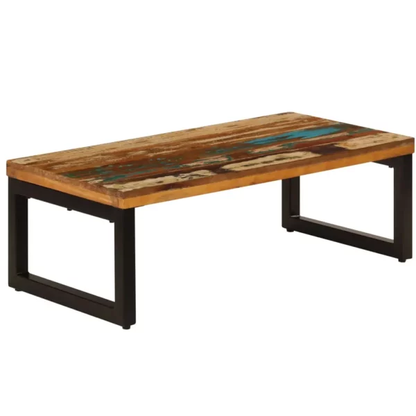 Coffee Table - Solid Reclaimed Wood and Steel - Image 21