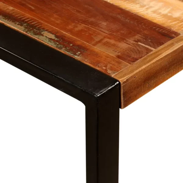 Reclaimed Wood Dining Table 70.9" - Squared Iron Pipe Legs - Image 22