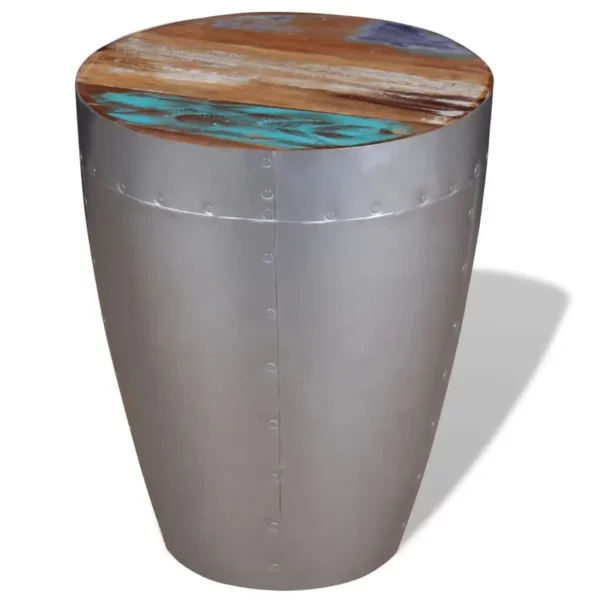 Aviator Stool Solid Reclaimed Wood - Image 11