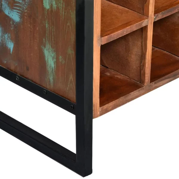 Wine Rack for 16 Bottles Solid Reclaimed Wood - Image 20