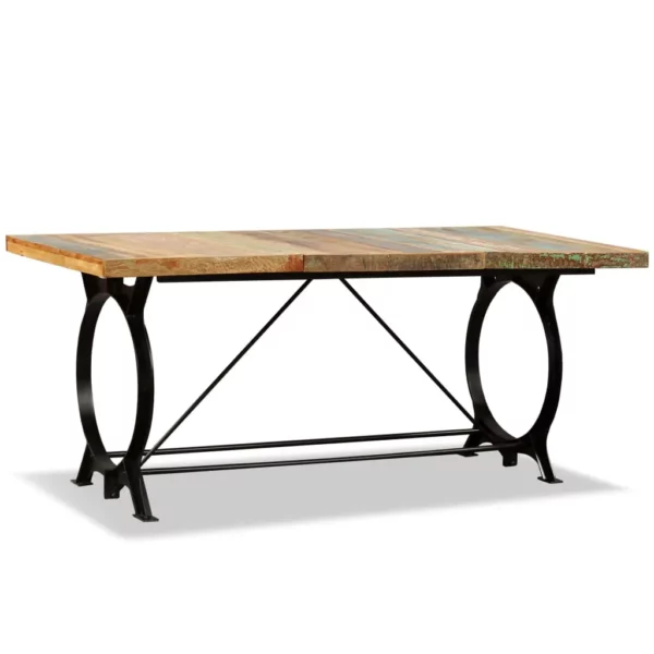 Reclaimed Wood Dining Table 70.9" Retro Iron Legs - Image 20