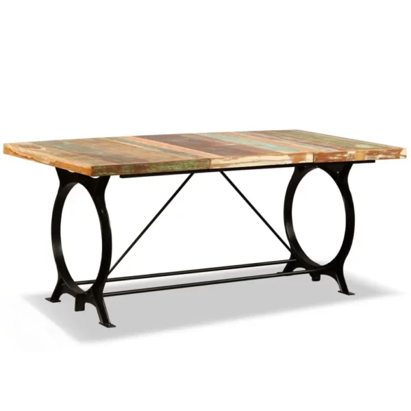 Reclaimed Wood Dining Table 70.9" Retro Iron Legs - Image 21