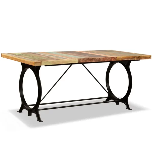 Reclaimed Wood Dining Table 70.9" Retro Iron Legs - Image 22