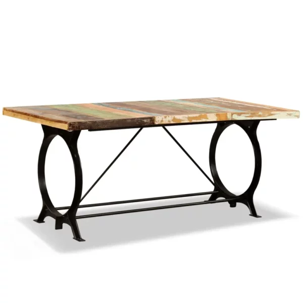 Reclaimed Wood Dining Table 70.9" Retro Iron Legs - Image 23