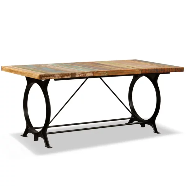 Reclaimed Wood Dining Table 70.9" Retro Iron Legs - Image 24