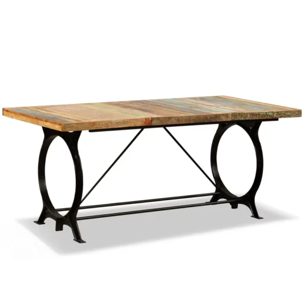 Reclaimed Wood Dining Table 70.9" Retro Iron Legs - Image 25
