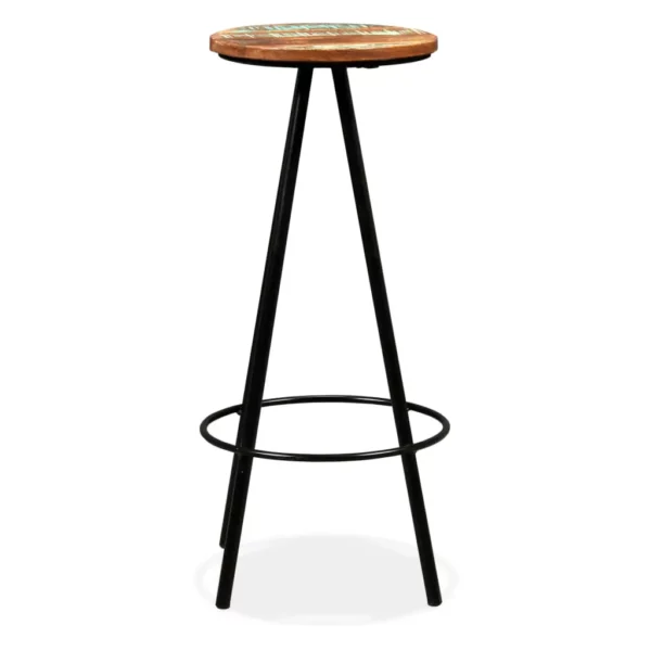 Bar Stools 2 pcs Solid Reclaimed Wood - Image 15