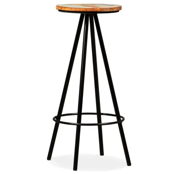 Bar Stools 2 pcs Solid Reclaimed Wood - Image 20
