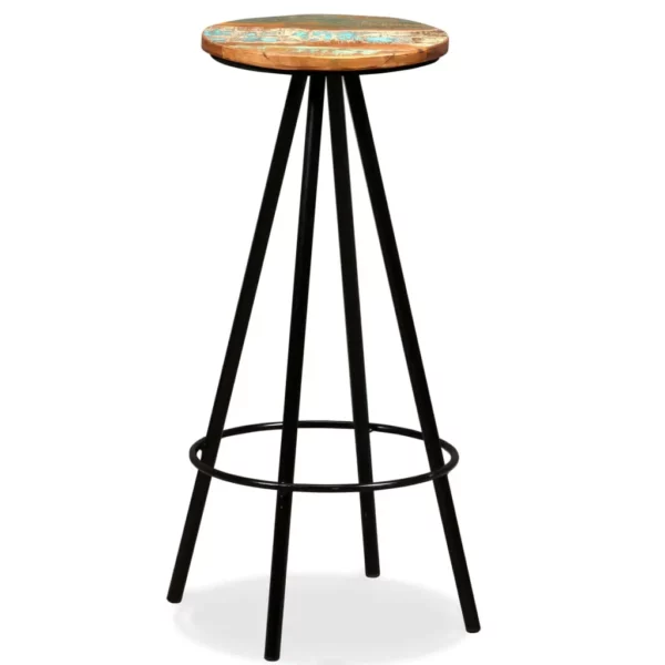 Bar Stools 2 pcs Solid Reclaimed Wood - Image 21