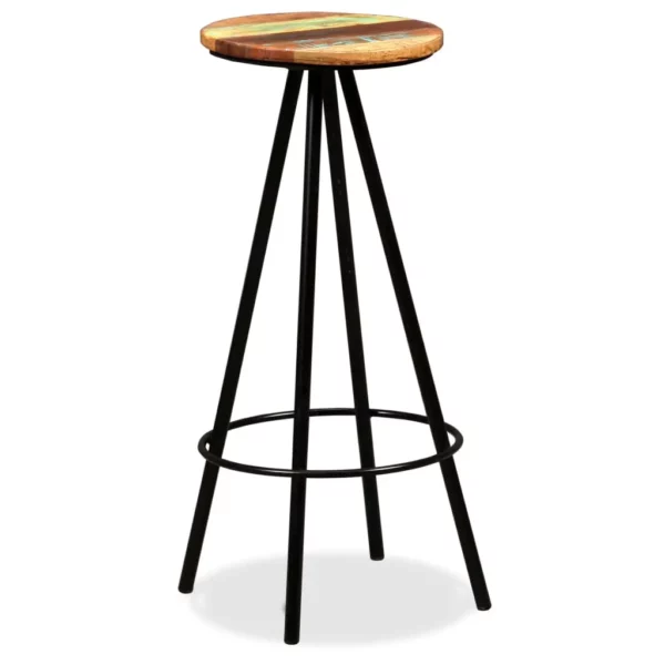 Bar Stools 2 pcs Solid Reclaimed Wood - Image 22