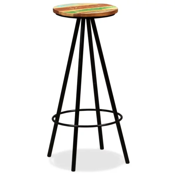 Bar Stools 2 pcs Solid Reclaimed Wood - Image 23