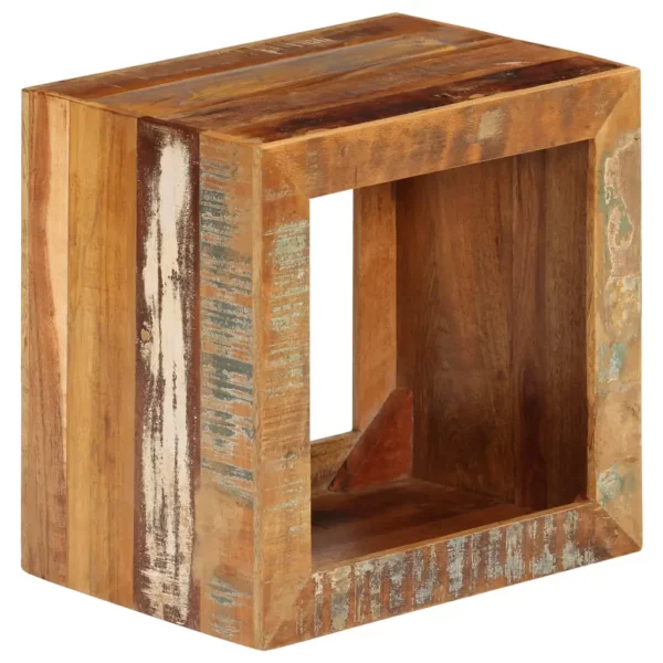 Stool 15.7"x11.8"x15.7" Solid Reclaimed Wood - Image 21